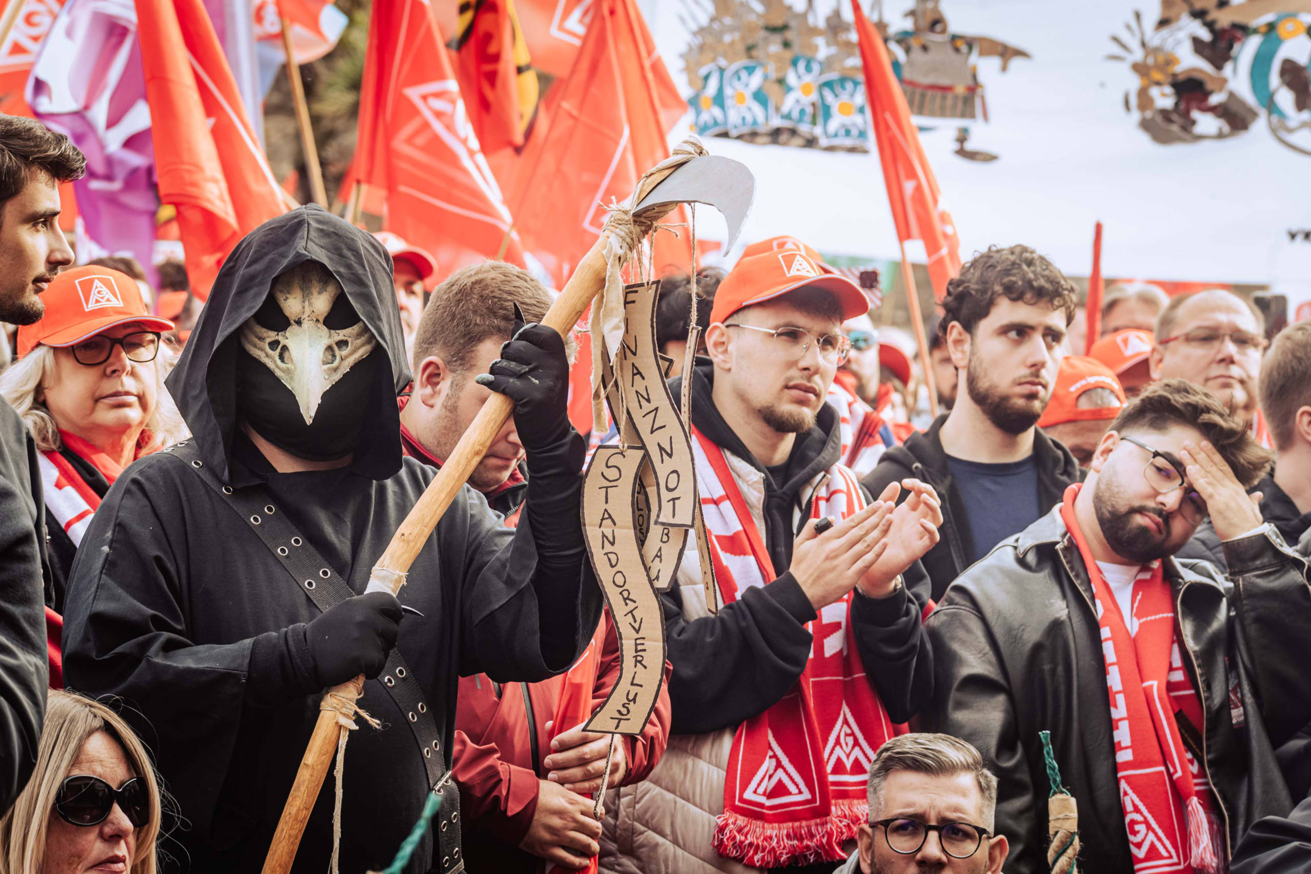 Streik der IG Metall bei Volkswagen.